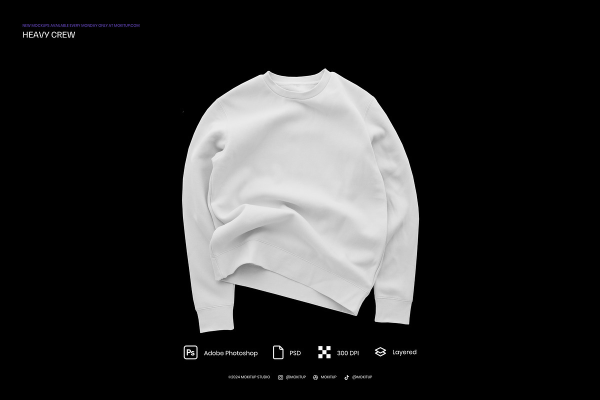 MOKITUP: Heavy Crewneck Mockup, a Hoody Mockup by MOKITUP (Photo 3 of 5)