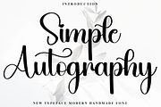 Simple Autography, a Handwritten Font by InermediaSTUDIO (Thumbnail 1 of 8)
