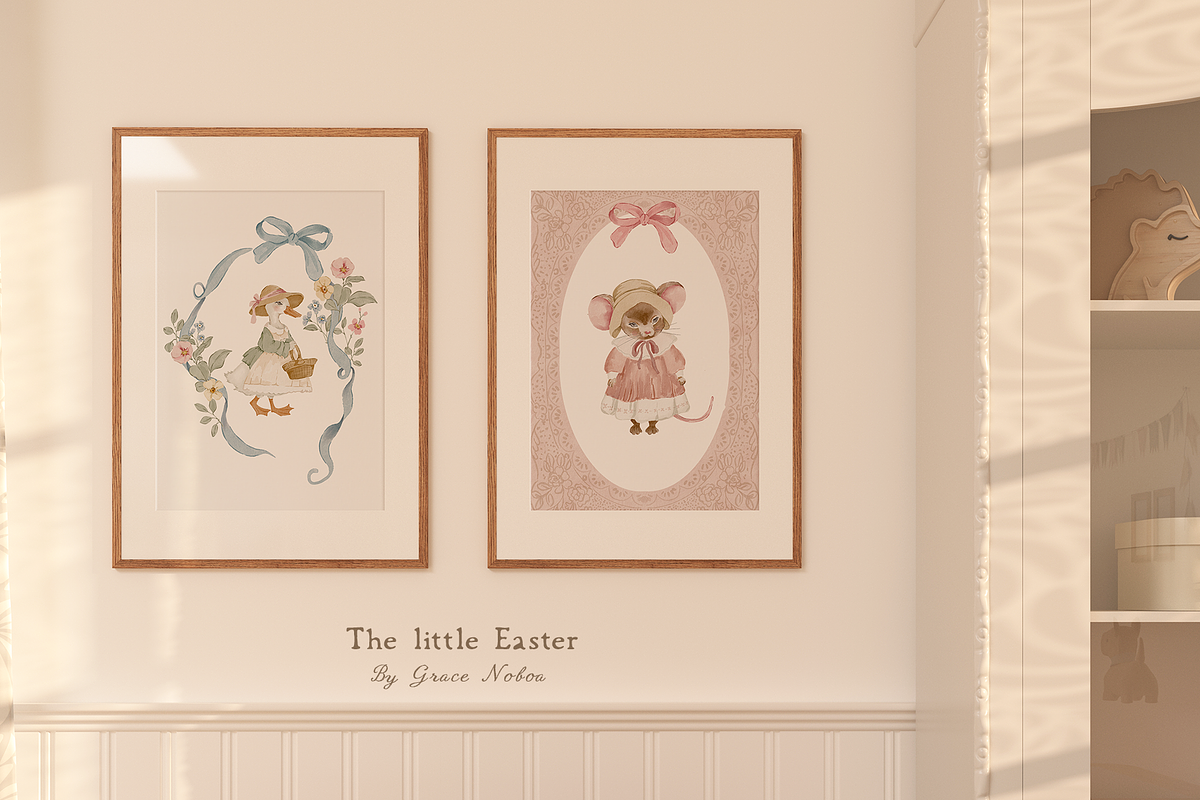 Grandmillenial Cottage kids set, an Object Graphic by Grace Noboa Illustrations (Photo 12 of 17)