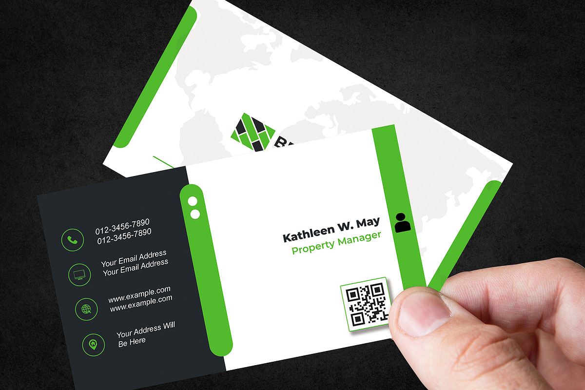 Minimal Realtor Card Template preview 3
