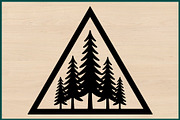 25 Pine Forest Mountain Badge Bundle, an Empty State Illustration by Artivon (Thumbnail 2 of 4)