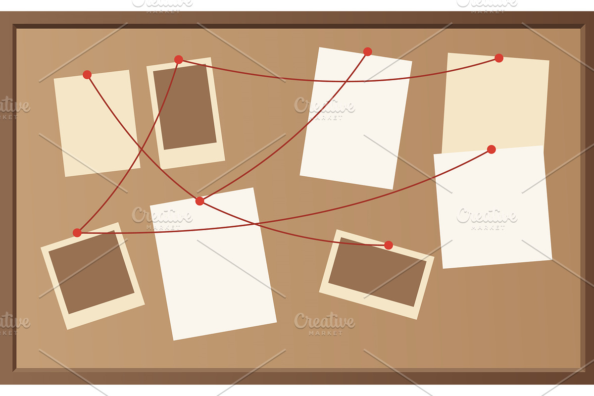 Detective office interior element, a Finance Illustration by the8monkey