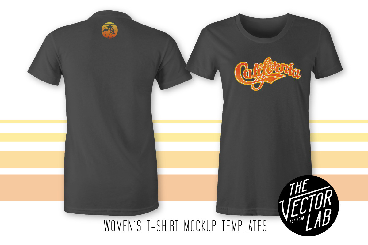 Women's T-Shirt Mockup Templates, a Shirt Mockup by TheVectorLab (Photo 3 of 4)