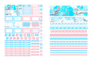 Blue Watercolor Planner Sticker Set, a Design Template by DigitalDesignAI (Thumbnail 3 of 4)