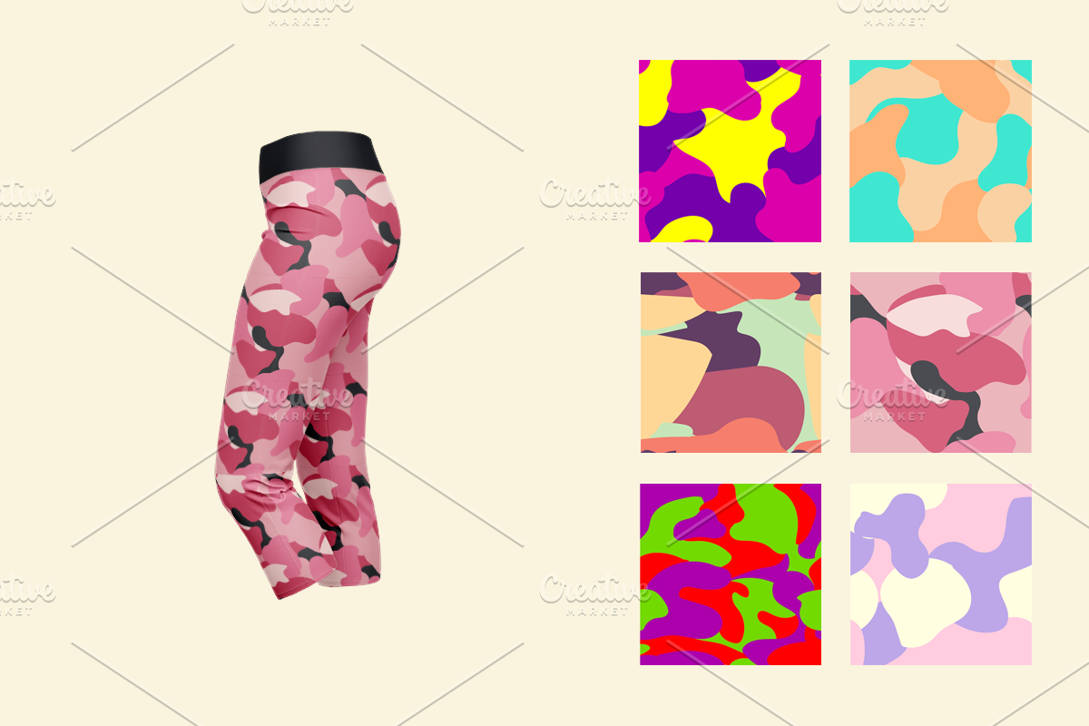 Seamless Camouflage Vector Patterns, a Pattern Graphic by wowpatterns (Photo 6 of 6)