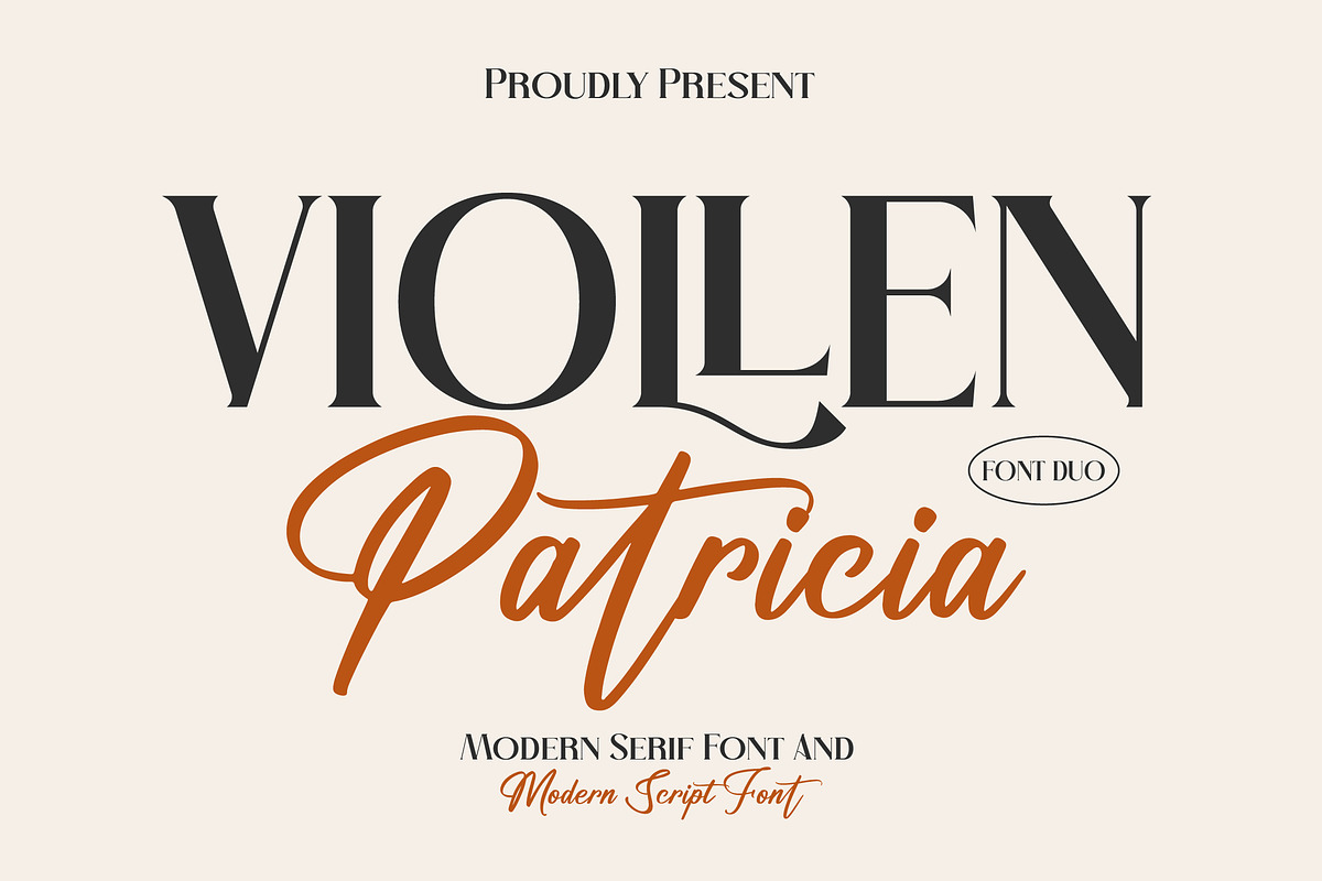 VIOLLEN Patricia Typeface Font Duo, a Serif Font by Storytype Studio (Photo 1 of 14)