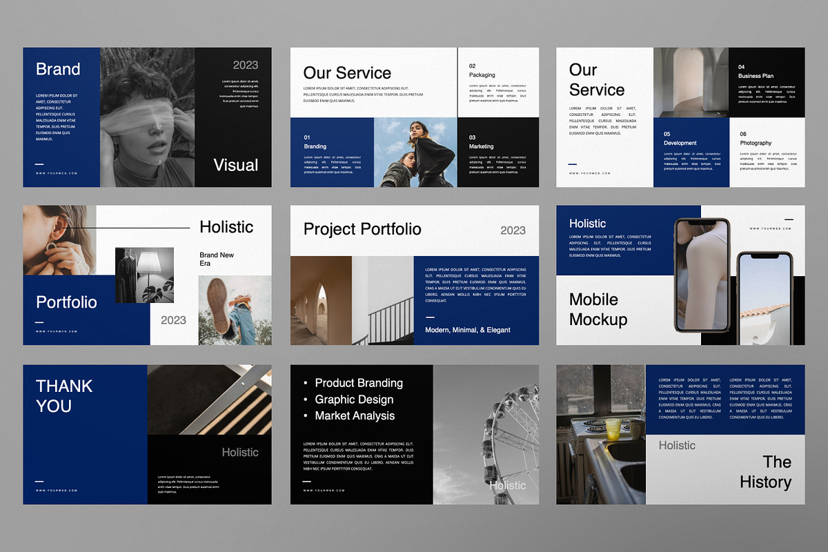 HOLISTIC Google Slide Template, a Presentation Template by Portocraft