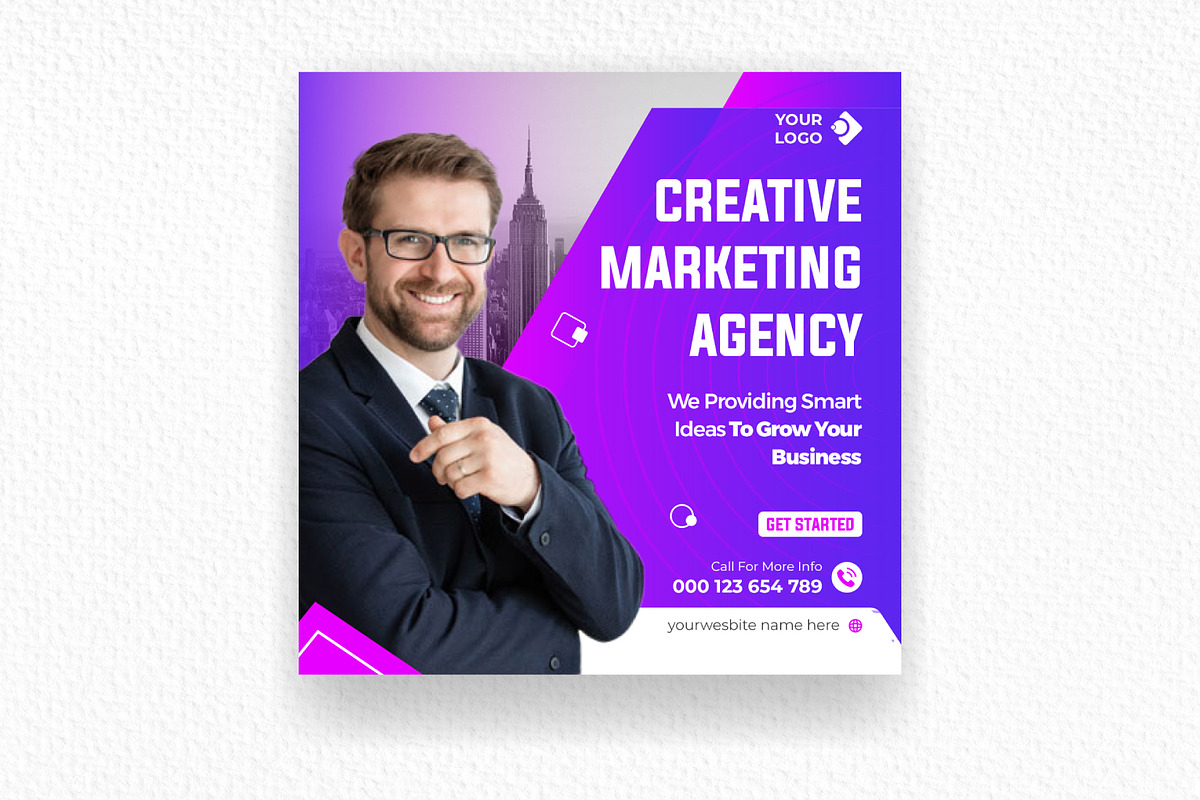 Digital Marketing Agency Social Medi, a Social Media Template by Mk_Studio (Photo 3 of 6)