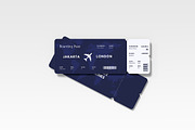 Airlines Ticket Mockup, a Product Mockup by FathirMarz (Thumbnail 3 of 10)