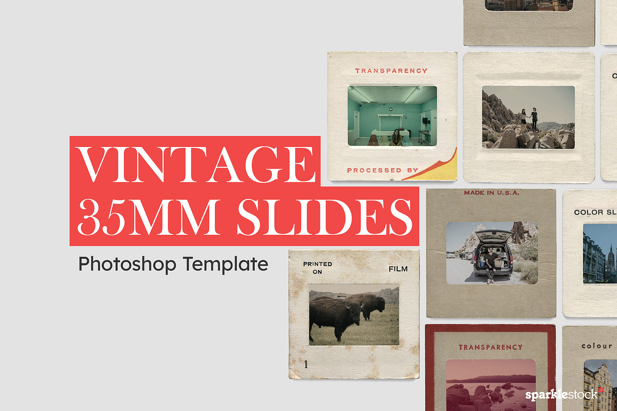 Vintage 35mm Slide Mockups, a Product Mockup by SparkleStock (Photo 2 of 5)