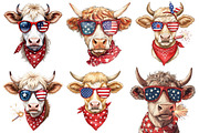 4th of July Heifer Png, Patriotic Co, an Illustration by Sublimation Artist (Thumbnail 2 of 6)