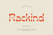 Rackind - Unique Display Font, a Serif Font by Shakira Studio (Thumbnail 1 of 11)