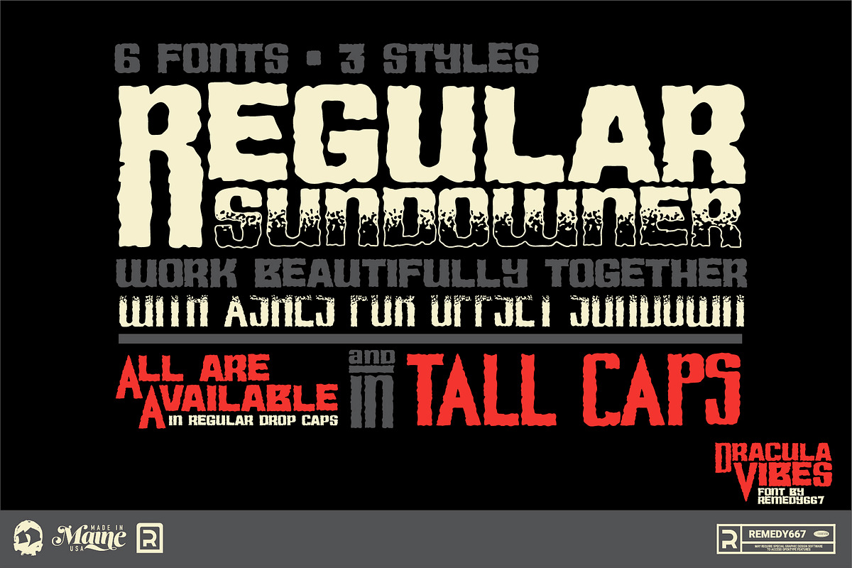 Dracula Vibes - Layered Horror Font, a Font by Remedy667 (Photo 3 of 7)