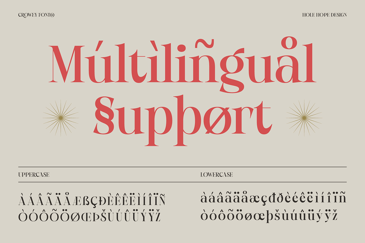 Crowey | Elegant Classic Serif Font, a Serif Font by Hole Hope Design (Photo 6 of 10)