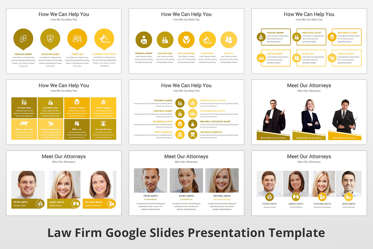 Law Firm Google Slides Template, a Presentation Template by GraphicStan (Photo 6 of 8)