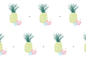 Hawaii Seamless Pattern Set