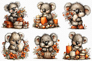 Whimsical Easter Koala Clipart Png, an Illustration by Craft Nest (Thumbnail 3 of 12)