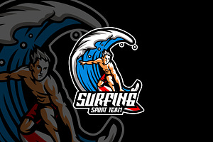 Surfing Sport Logo Design., a Branding & Logo Template by VectorCraft