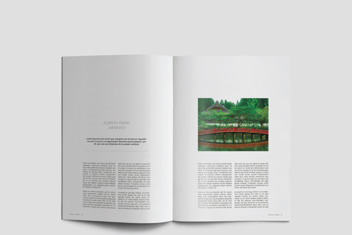 Nature Magazine, a Magazine Template by Alhaytar (Photo 11 of 15)