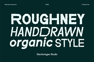 VT Roughney - Handdrawn Font