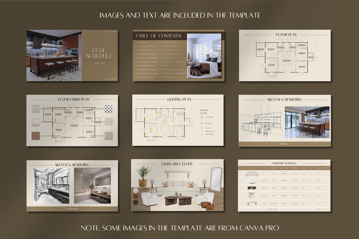FF&E Schedule Template, a Templates & Theme by TespinDesign (Photo 5 of 7)
