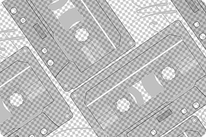 Cassette Pattern, a Pattern Graphic by regalDRAW