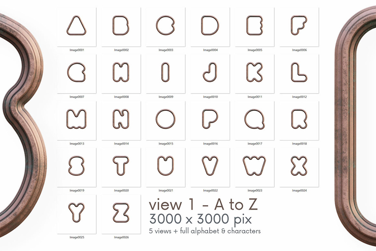 Outline Cooper - 3D Lettering, a Graphic by MIIM (Photo 6 of 8)