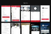 SignUp / Login - Mobile Form UI kit, an UI Kit Template by hoangpts (Thumbnail 3 of 42)