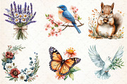 Hello Spring Clipart, an Illustration by Libby Wishes (Thumbnail 7 of 9)