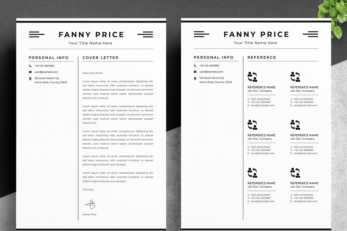 Sleek & Simple CV Layout, a Resume Template by ResumeInventor (Photo 3 of 7)