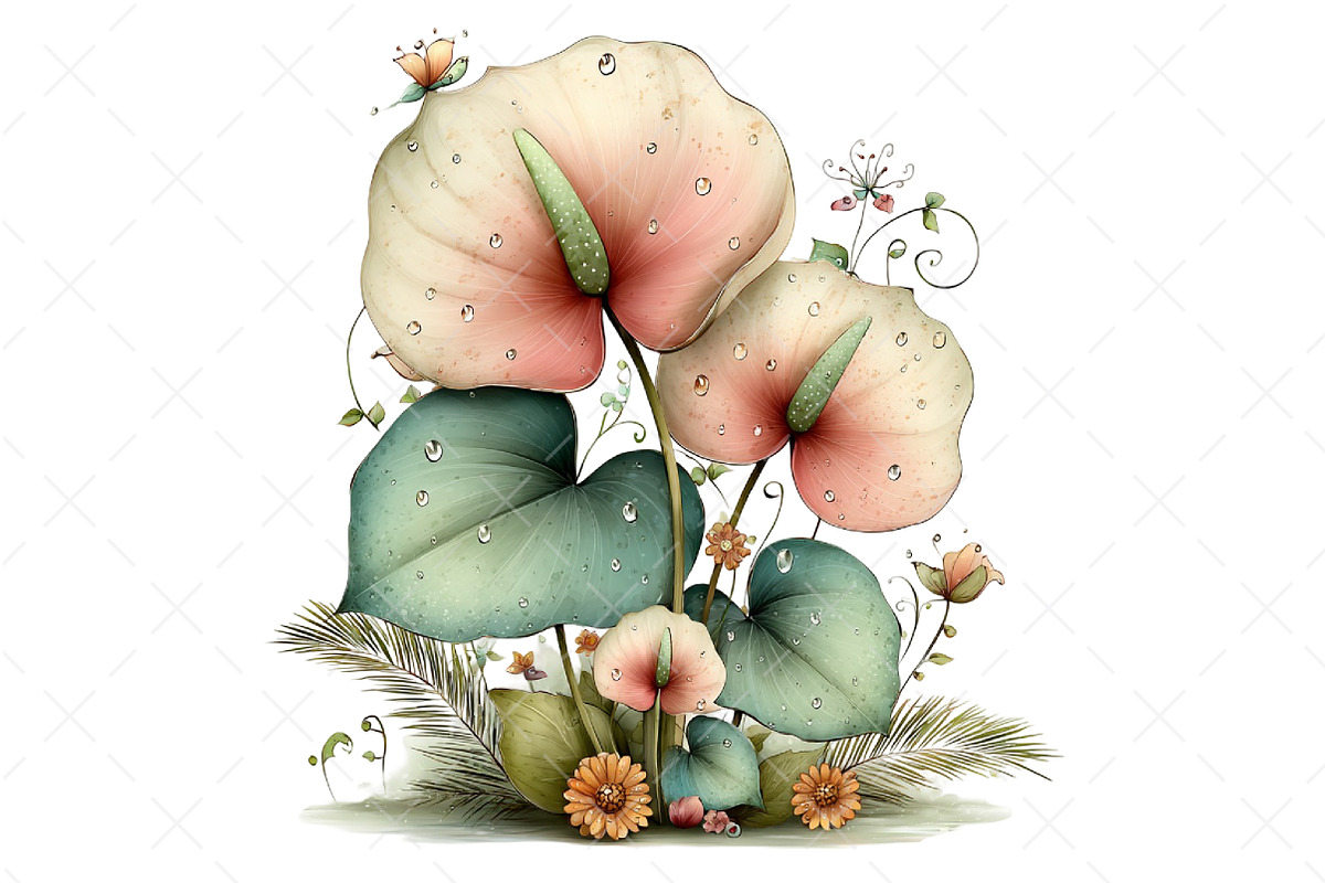 Tropical Whimsical Flowers Clipart, an Illustration by Craft Nest (Photo 11 of 12)