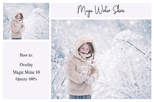 30 Magic Winter Shine Overlays PNG