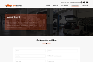 Car Service Center HTML Template