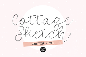 COTTAGE SKETCH Single Line Font