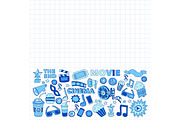 It's movie time! On notebook paper, a Texture Illustration by Art Loft (Thumbnail 9 of 16)