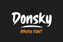 Donsky | Brush Font