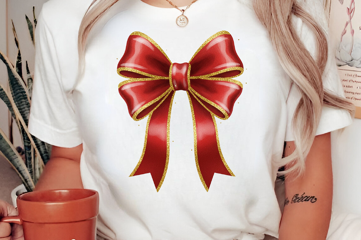 Glitter Coquette Bow Mama PNG, an Illustration by Libby Wishes (Photo 2 of 8)
