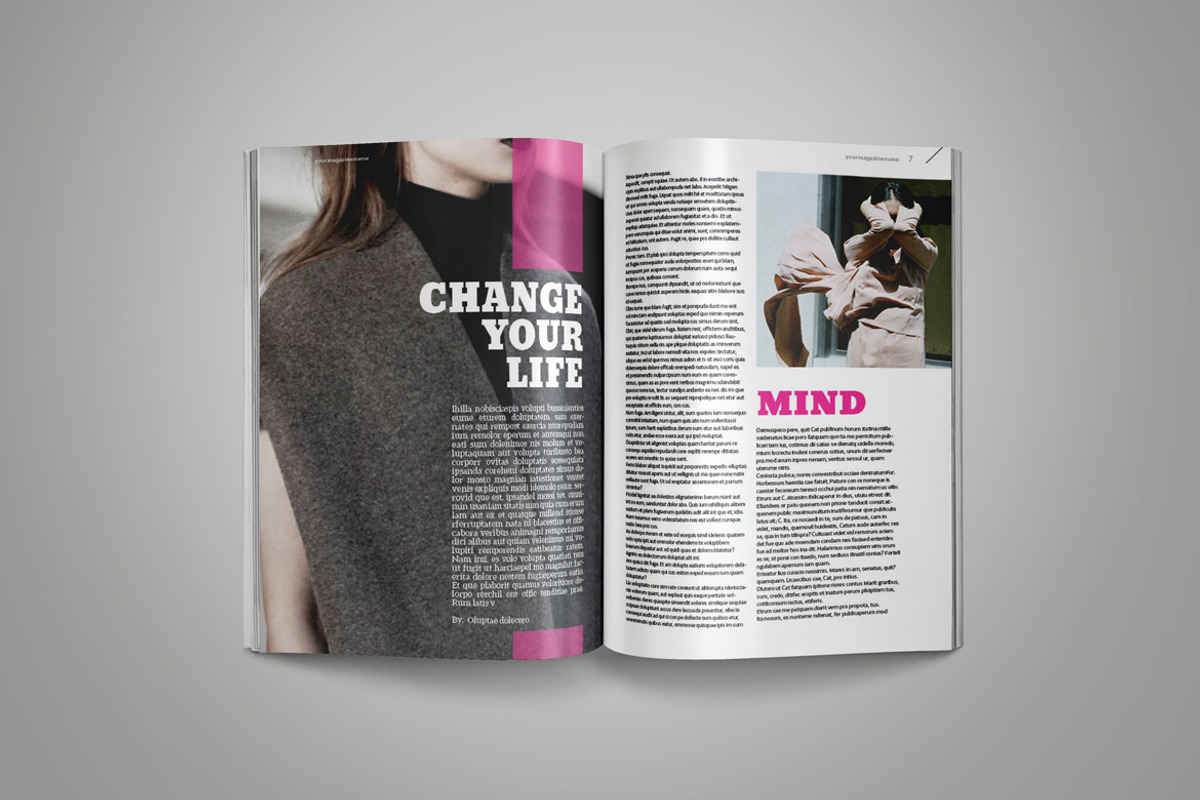 InDesign Magazine Template, a Magazine Template by Indotitas (Photo 4 of 6)