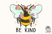 Bee Kind Png Sublimation Sublimation, a Graphic by Owlsome.Designs (Thumbnail 1 of 6)