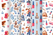 Cute Girls - Watercolor Clip Art Set, a Person Illustration by Mashamashastu (Thumbnail 9 of 12)