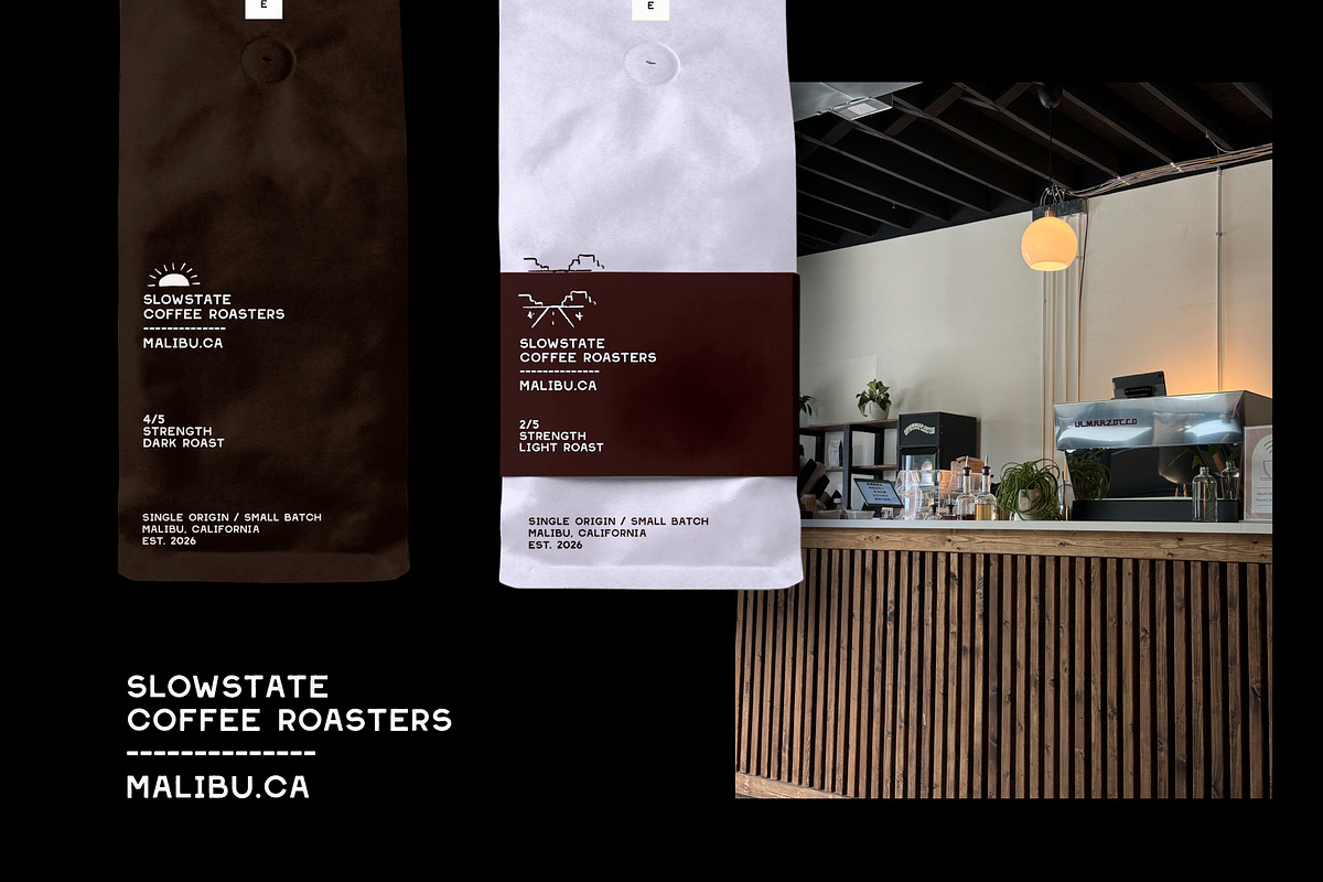 Slowstate | Malibu-inspired display, a Sans Serif Font by Courtney Flannagan Design (Photo 10 of 11)