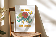 Retro Groovy Clipart Bundle, an Illustration by Anastasiya Klempach (Thumbnail 2 of 12)