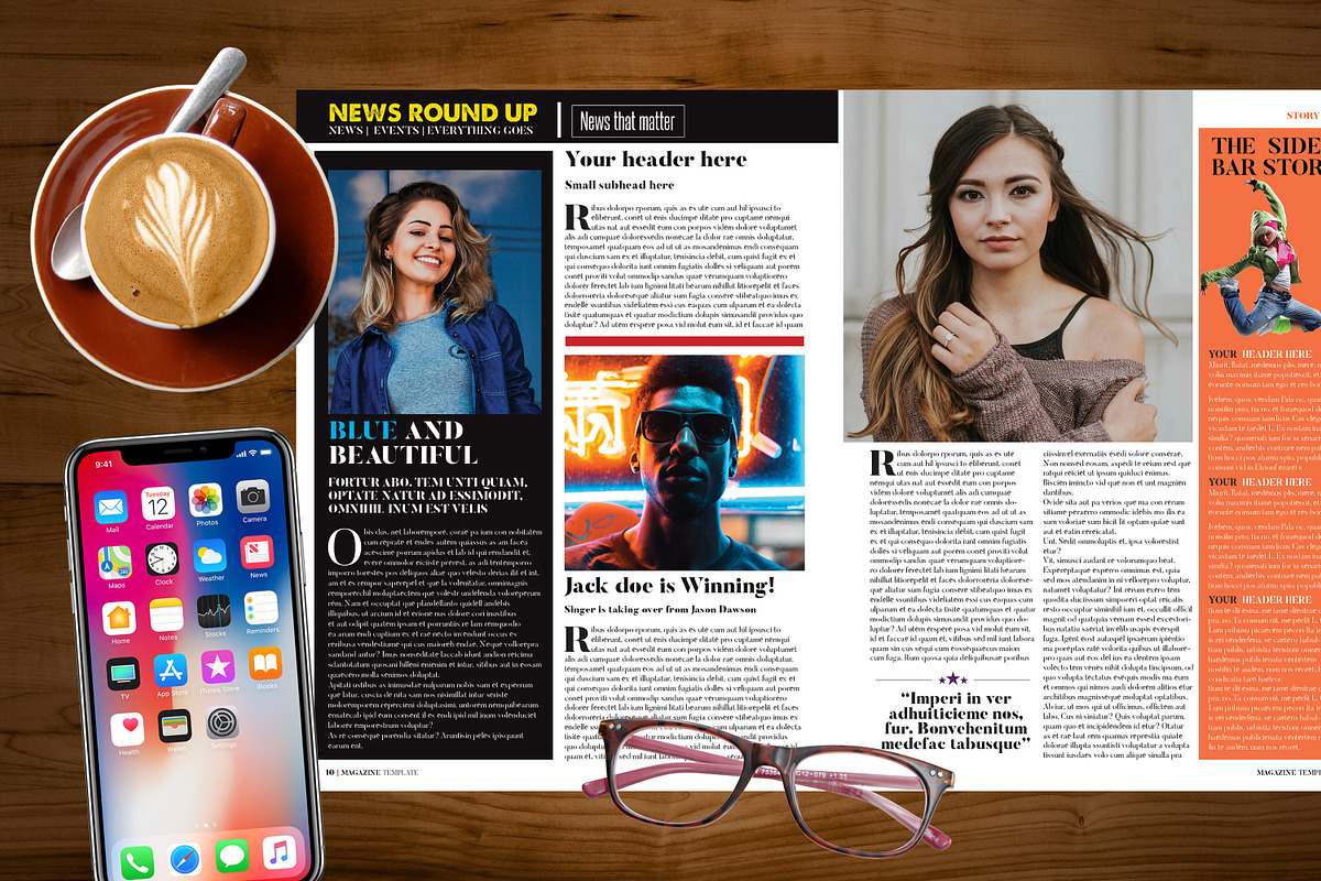 Magazine Template, a Magazine Template by Red Cactus Creative (Photo 5 of 20)