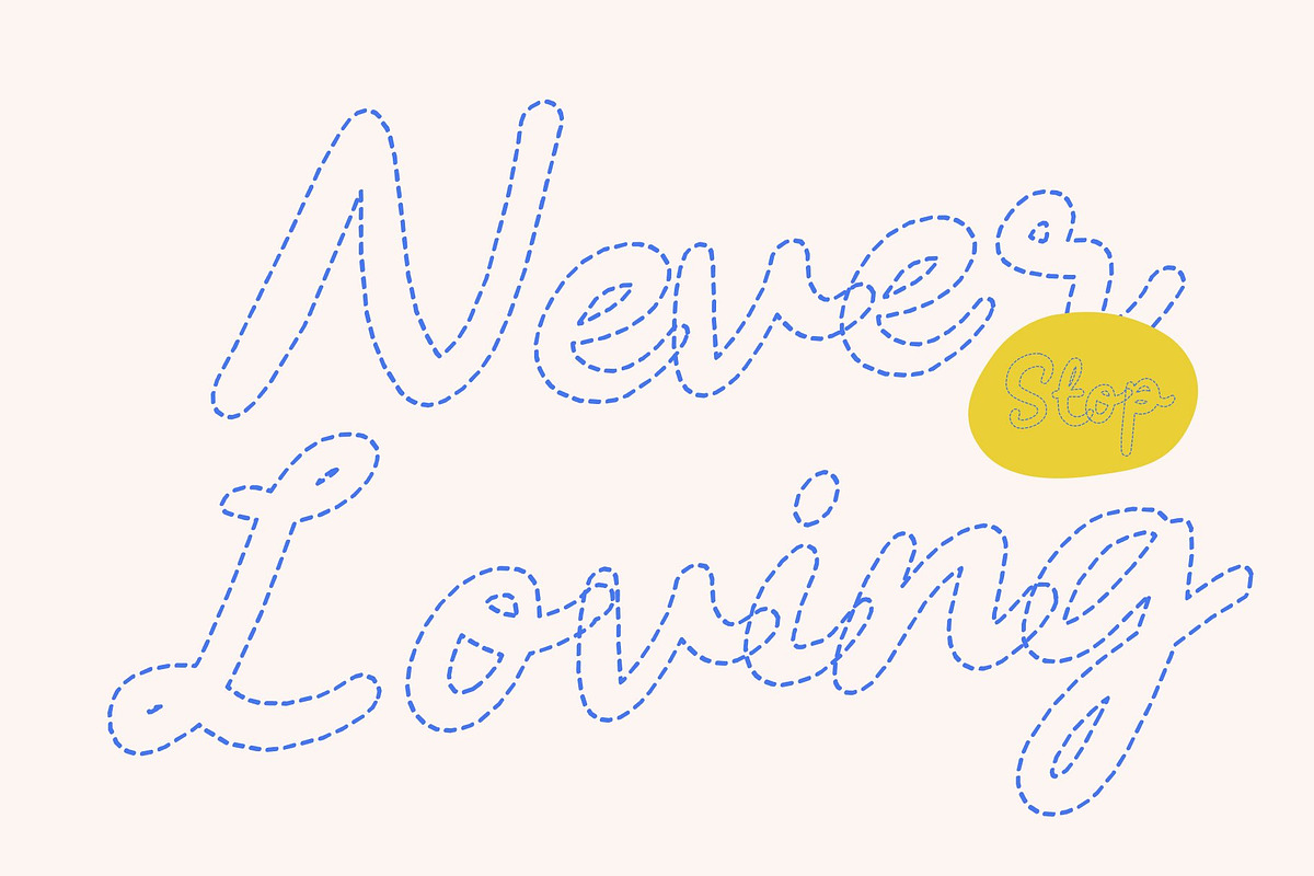 CS Darla Dashed, a Script Font by Craft Supply Co. (Photo 2 of 8)