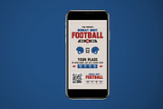 American Footbal Match Ticket, a Stationery Template by Neermana (Thumbnail 3 of 4)