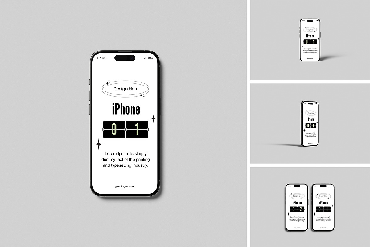 iPhone Mockup, an iPhone Mockup by Difa Design (Photo 1 of 5)