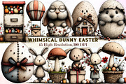 Whimsical Bunny Easter Clipart, an Illustration by Sublimation Artist (Thumbnail 1 of 7)