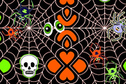 Happy Halloween Skulls Seamless Repe, a Pattern Graphic by Sharon Schwalbe (Thumbnail 2 of 2)