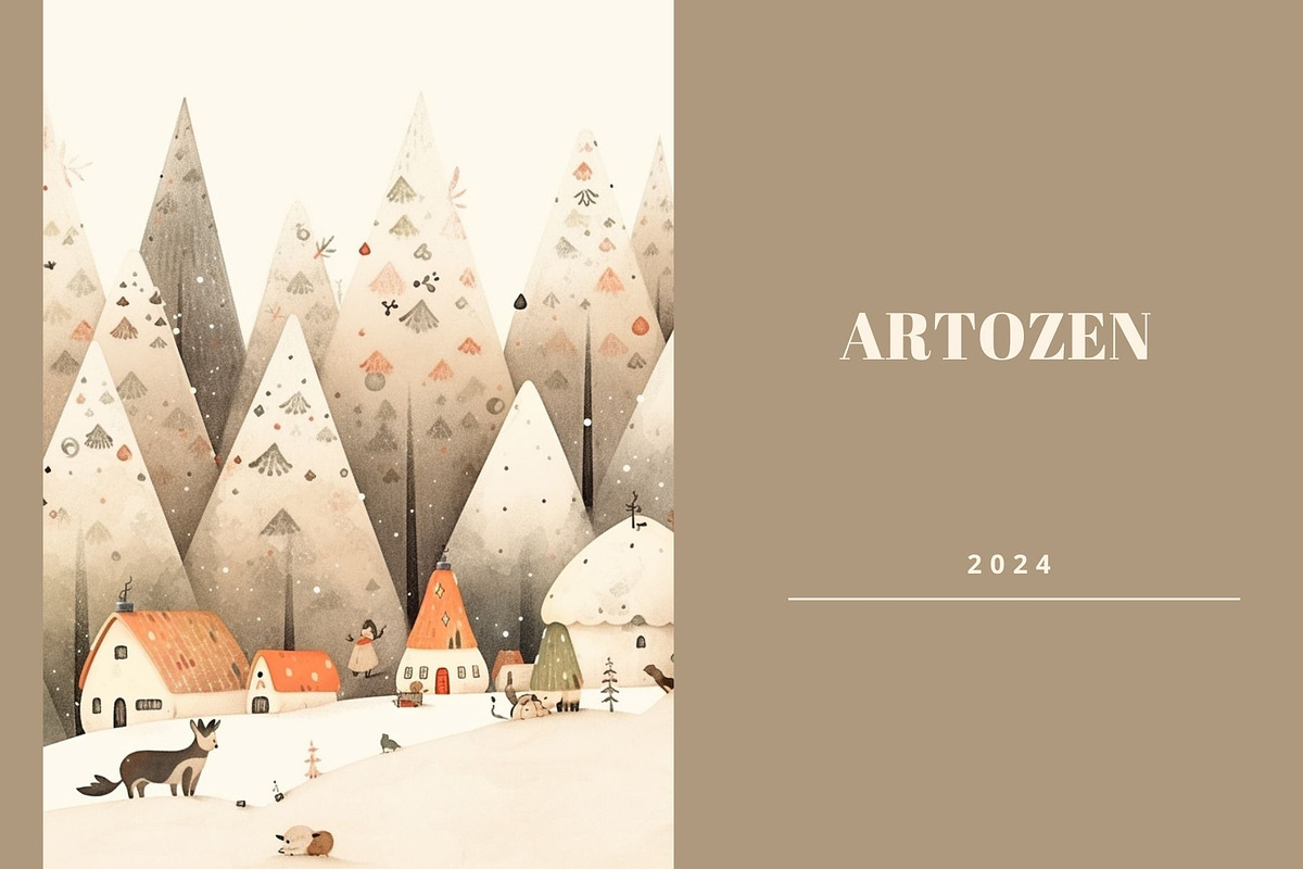 13 Snow Winter Cute Images Mountain, a Seasonal Illustration by ARTOZEN DIGITAL (Photo 14 of 15)
