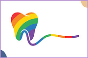 Rainbow Colorful Tooth Vector SVG, a Healthcare Illustration by Gfx Expert Team (Thumbnail 3 of 3)